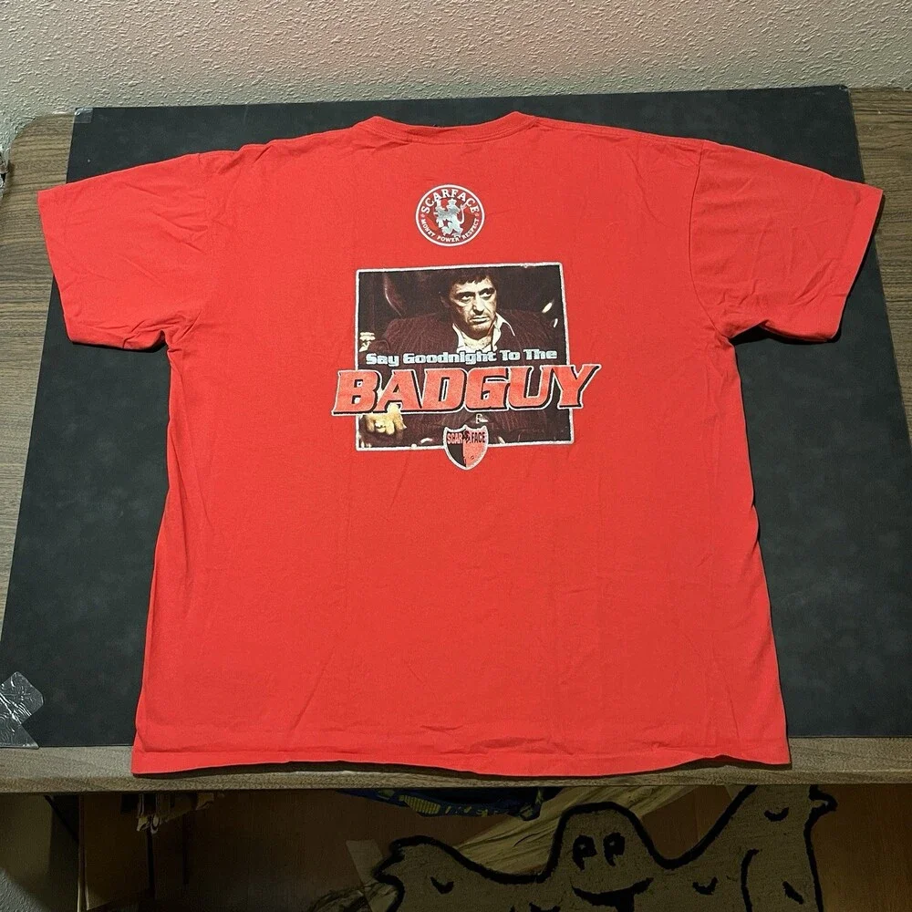 Al Capone Scarface Gangsta Rap Tee Single Stitch Movie Poster Shirt Al Pacino